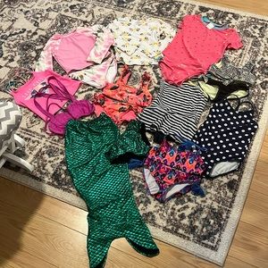 Amazing girls 6X bathing suit bundle lot